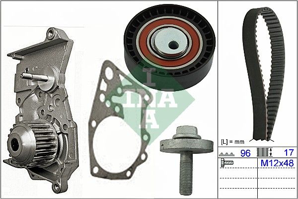 Водяний насос + зубчастий ремінь INA 530 0604 30