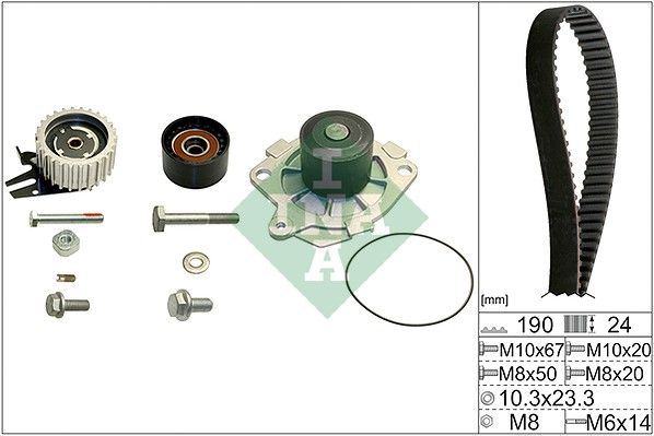 Water Pump & Timing Belt Kit INA 530 0624 30