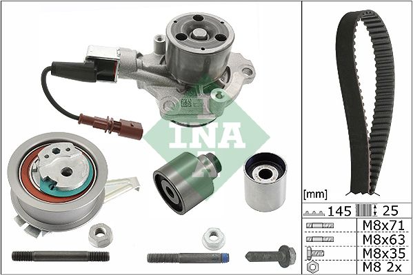Water Pump & Timing Belt Kit INA 530 0650 30