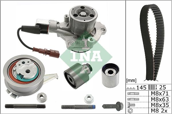 Водяний насос + зубчастий ремінь INA 530 0650 30