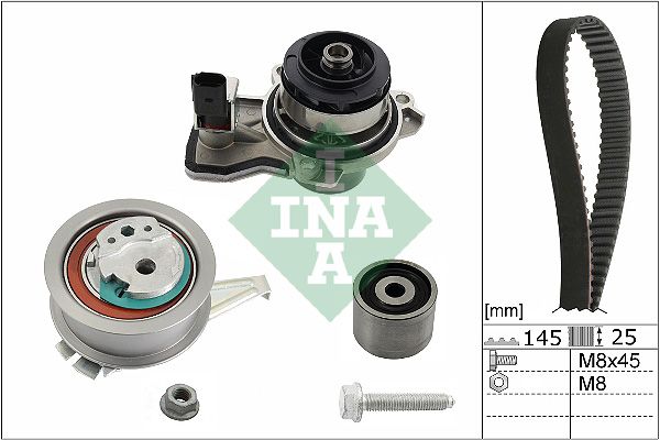 Водяний насос + зубчастий ремінь INA 530 0665 30