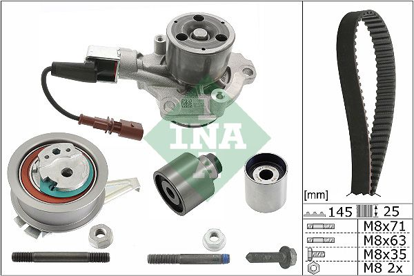 Водяний насос + зубчастий ремінь INA 530 0699 30