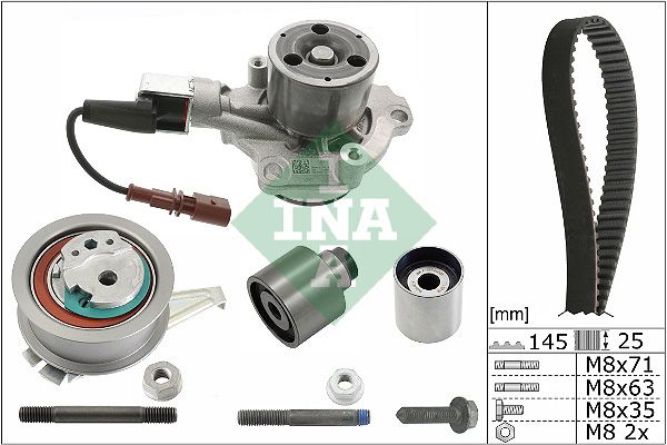 Water Pump & Timing Belt Kit INA 530 0699 30