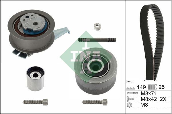 Timing Belt Kit INA 530 0835 10