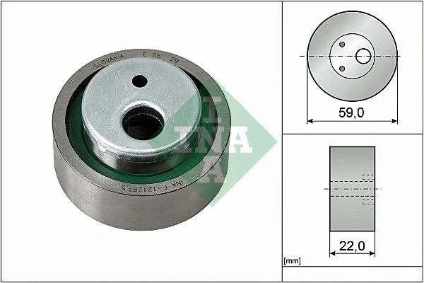 Tensioner Pulley, timing belt INA 531003010