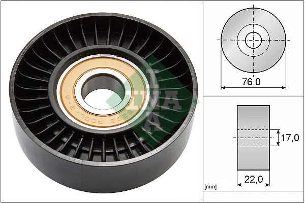 Tensioner Pulley, V-ribbed belt INA 531 0677 30