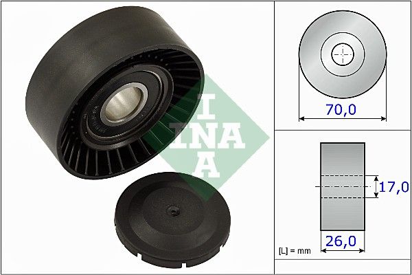 Tensioner Pulley, V-ribbed belt INA 531 0891 10