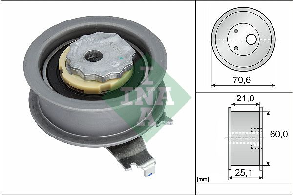 Tensioner Pulley, timing belt INA 531 0940 10