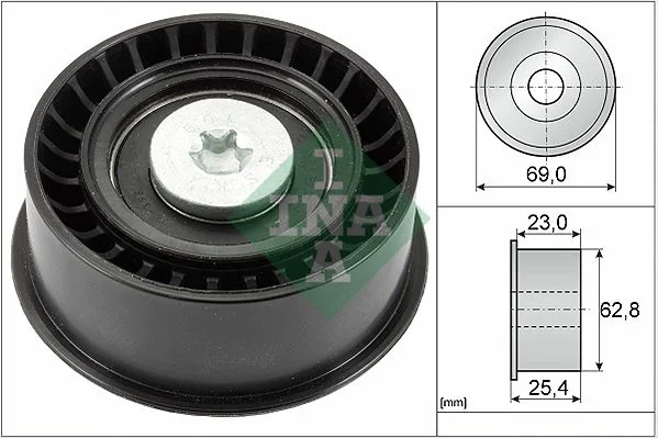 Deflection Pulley/Guide Pulley, timing belt INA 532 0033 10