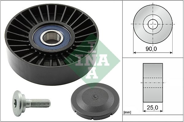 Deflection/Guide Pulley, V-ribbed belt INA 532 0138 10