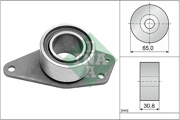 Deflection Pulley/Guide Pulley, timing belt INA 532 0222 10