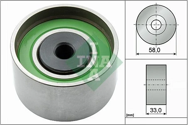 Deflection Pulley/Guide Pulley, timing belt INA 532 0386 20