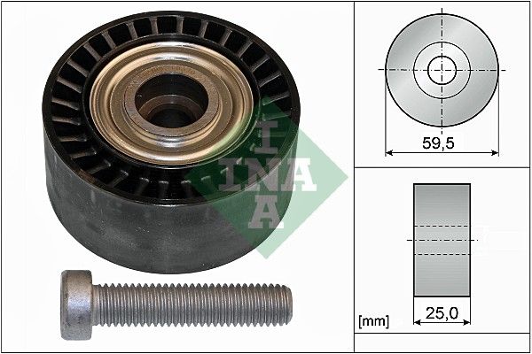 Deflection/Guide Pulley, V-ribbed belt INA 532043310