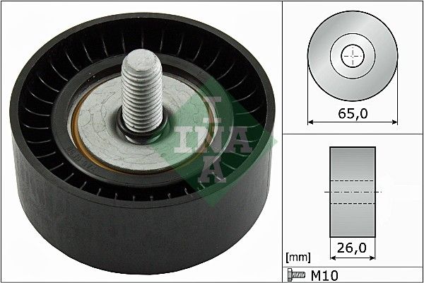 Deflection/Guide Pulley, V-ribbed belt INA 532 0479 10