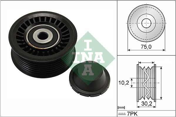 Deflection/Guide Pulley, V-ribbed belt INA 532 0668 10