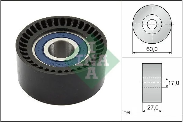 Deflection Pulley/Guide Pulley, timing belt INA 532074710