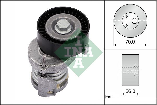 Belt Tensioner, V-ribbed belt INA 534 0123 20