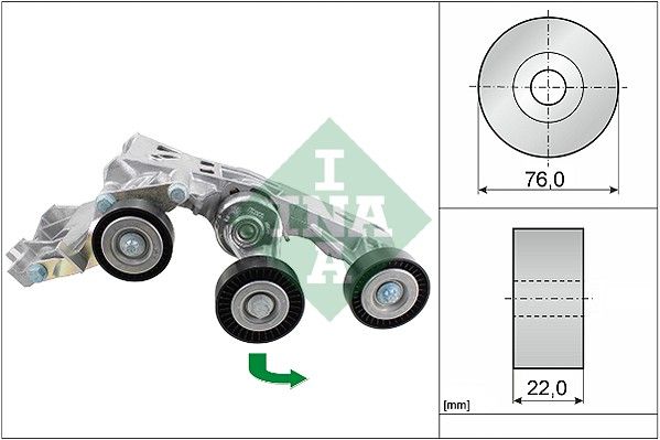 Belt Tensioner, V-ribbed belt INA 534 0338 10