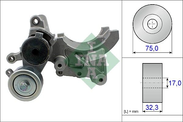 Belt Tensioner, V-ribbed belt INA 534045210