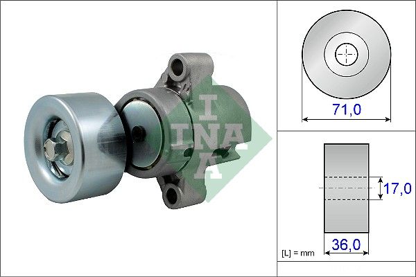 Belt Tensioner, V-ribbed belt INA 534 0453 10