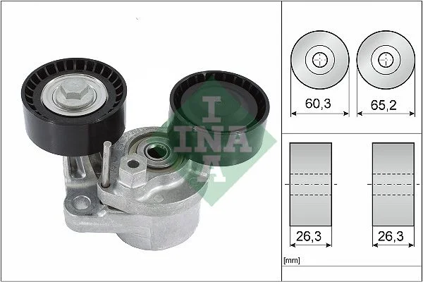 Belt Tensioner, V-ribbed belt INA 534 0482 10