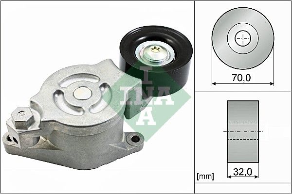 Belt Tensioner, V-ribbed belt INA 534053810