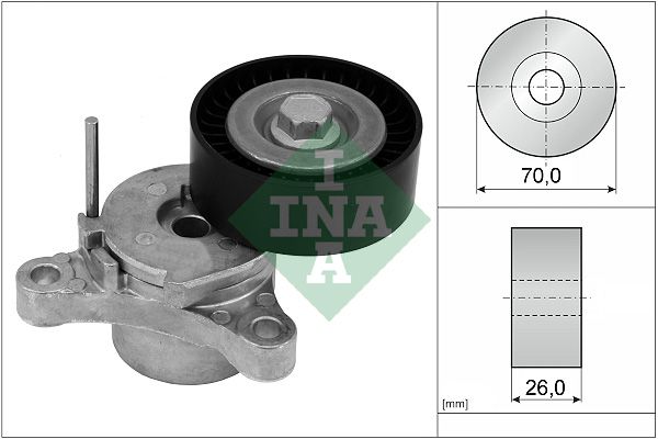 Belt Tensioner, V-ribbed belt INA 534066610