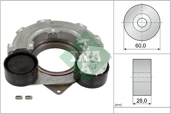 Belt Tensioner, V-ribbed belt INA 534 0707 10