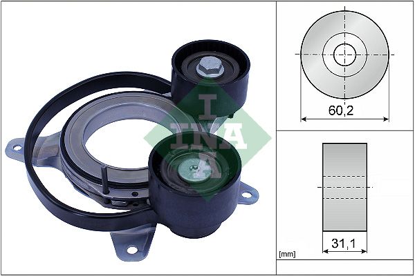 Belt Tensioner, V-ribbed belt INA 534 0814 10