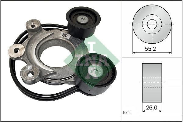 Belt Tensioner, V-ribbed belt INA 534 0827 10