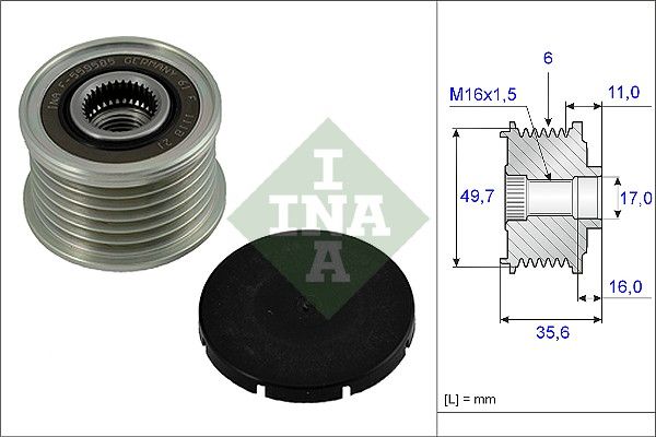 Alternator Freewheel Clutch INA 535001610