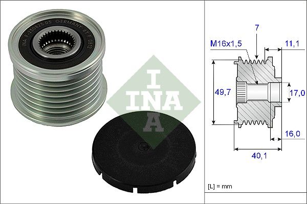 Roue libre d'alternateur INA 535 0021 10