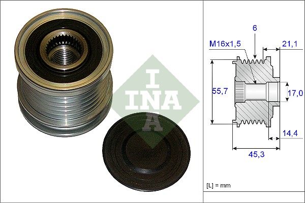 Alternator Freewheel Clutch INA 535 0036 10