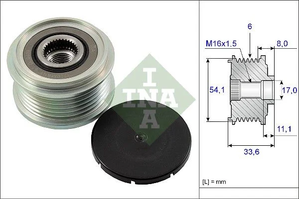 Alternator Freewheel Clutch INA 535 0059 10