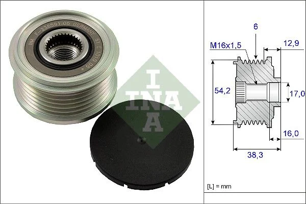 Alternator Freewheel Clutch INA 535 0062 10