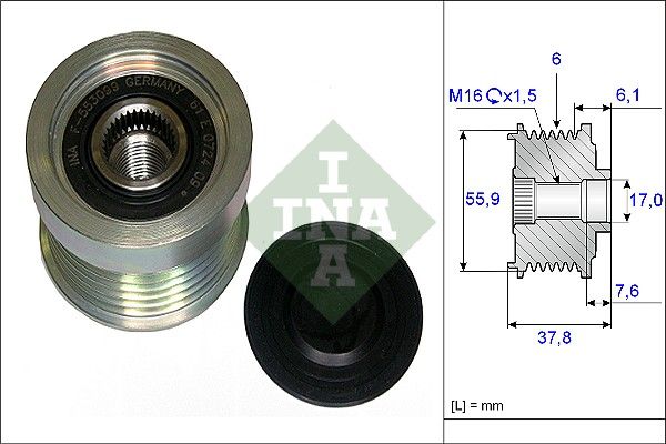 Alternator Freewheel Clutch INA 535 0072 10