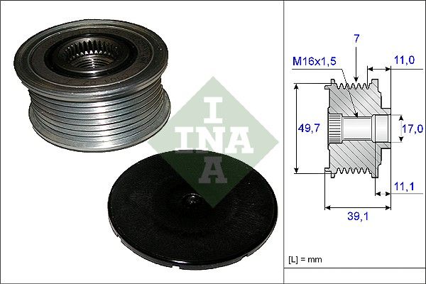 Alternator Freewheel Clutch INA 535008410