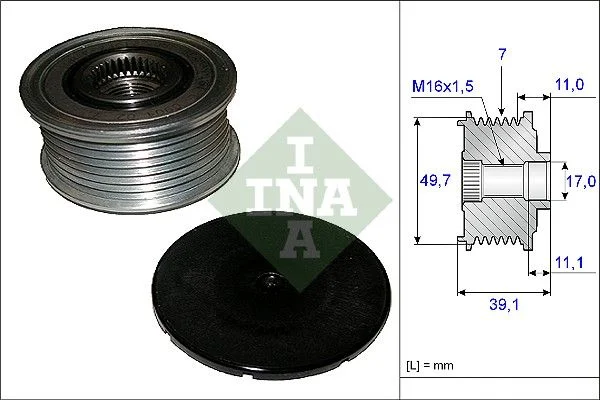 Alternator Freewheel Clutch INA 535 0084 10