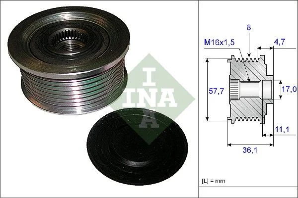 Alternator Freewheel Clutch INA 535 0099 10