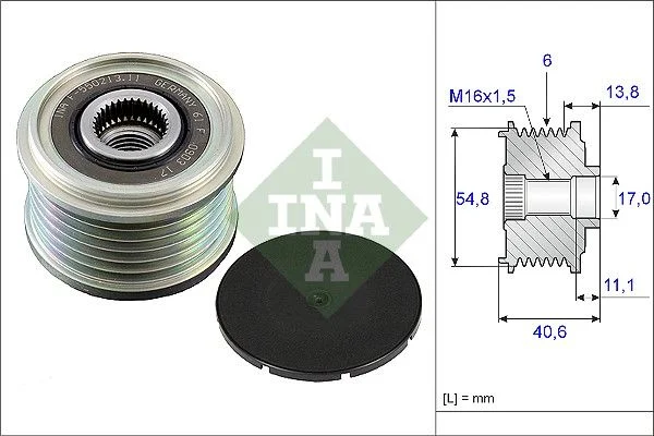 Alternator Freewheel Clutch INA 535 0102 10