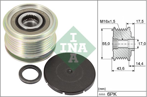 Alternator Freewheel Clutch INA 535 0105 10