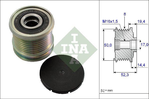 Alternator Freewheel Clutch INA 535 0111 10