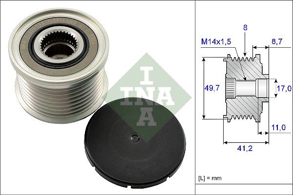 Roue libre d'alternateur INA 535 0141 10