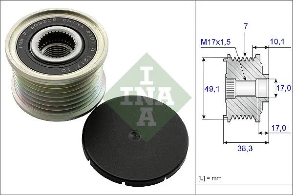 Alternator Freewheel Clutch INA 535 0153 10