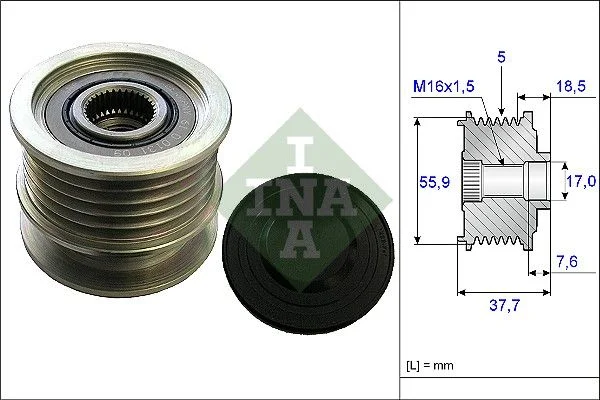 Alternator Freewheel Clutch INA 535 0169 10