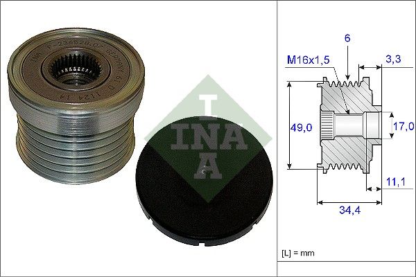 Механізм вільного ходу генератора INA 535018310