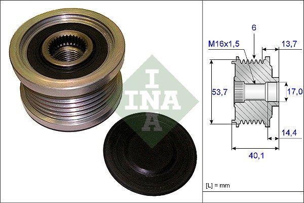 Alternator Freewheel Clutch INA 535 0202 10