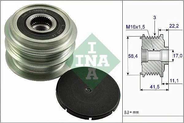 Alternator Freewheel Clutch INA 535 0269 10