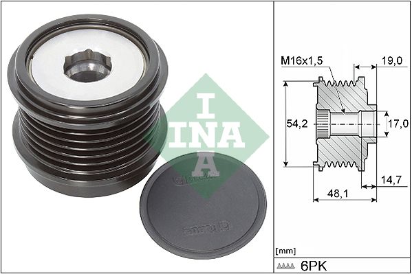 Jednosmjerni zupčanik alternatora INA 535 0310 10