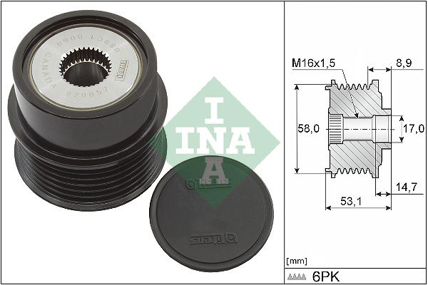 Jednosmjerni zupčanik alternatora INA 535 0326 10